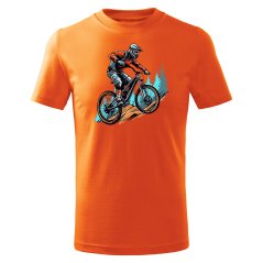 Dětské bavlněné tričko s potiskem - vzor 0238 - cyklista