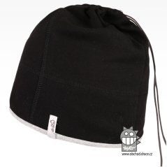 Bavlněná čepice na culík - vzor 12 - černá