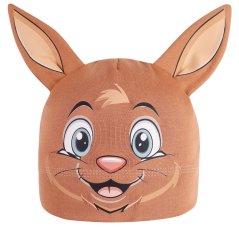 Dětská bavlněná čepice Zoo - zvířátka - vzor 16 - velbloudí hnědá - králíček