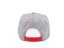 Kšiltovka Snapback melange - vzor 02 - šedý melír/červená vel. 56-60