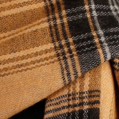 Dámská elegantní šála - vzor 037 - černá / šedá - kostka