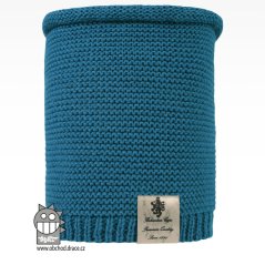 Nákrčník pletený Colors - vzor 17 - modrá