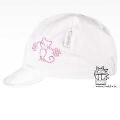 Kšiltovka Denim - vzor 32 bílá