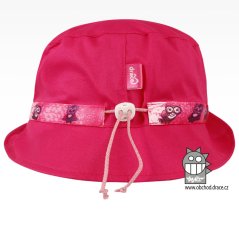 Klobouk letní Palermo - vzor 18 - růžová