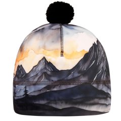 Flavio - zimní funkční čepice - vzor 180 - černá - hory