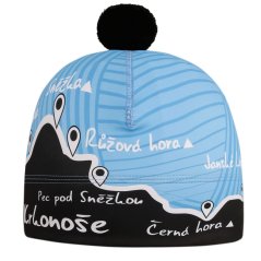 Funkční čepice Flavio Krkonoše - vzor 007 - modrá / černá