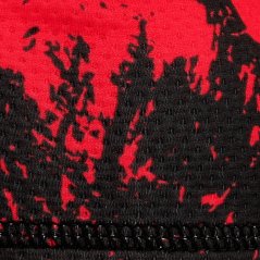 Fiocco - zimní funkční čepice s počesem - vzor 019 - černá , červená