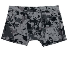 Chlapecké bavlněné boxerky - vzor 013 - šedý maskáč