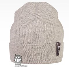 Merino pletená čepice Urban - vzor 11 - světle šedá