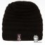 Merino pletená čepice Harmony - vzor 12 - černá