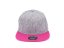 Kšiltovka Snapback melange - vzor 04 - šedý melír/růžová vel. 56-60