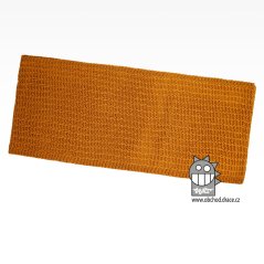 Merino pletená šála chomout Harmony - vzor 12 - hořčicová