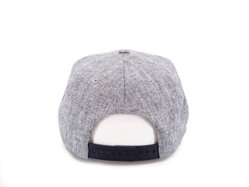 Kšiltovka Snapback melange - vzor 03 - šedý melír/námořní modrá vel. 56-60