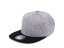 Kšiltovka Snapback melange - vzor 01 - šedý melír/černá vel. 56-60