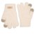 Dámské pletené prstové rukavice - vzor 024 - krémová