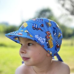 Funkční vzdušný šátek pirát kšilt - vzor 15 - dopravní auta