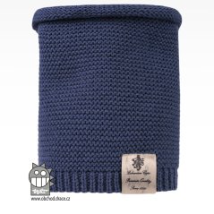 Nákrčník pletený Colors - vzor 18 - modrošedá