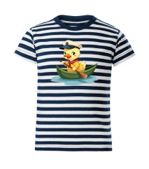 Dětské bavlněné tričko s potiskem - vzor 0163 - Sailor / kačenka na lodi