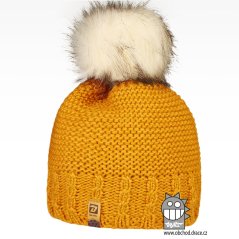 Kulich chlupatá bambule - Rainbow vzor 11 - hořčice tmavá