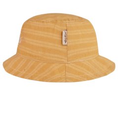 Letní bavlněný klobouk Hawaii - vzor 68 - béžová - proužek