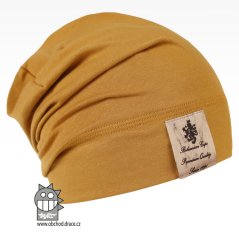 Pastels - vzor 17 - tmavá hořčicová