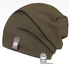 Spadlá bavlněná čepice Alan - vzor 12 - khaki zelená