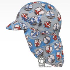 Letní funkční kšiltovka s plachetkou na krk SAFARI - vzor 03 - DOPRODEJ