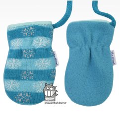 Rukavice kojenecké pletené - vzor 06