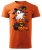 Dětské bavlněné tričko s potiskem - vzor 0262 - Halloween - dýně a zvířátka