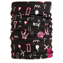 Funkční nákrčník Falco - vzor 008 - černá - obrazce