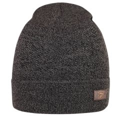 Merino pletená čepice Urban - vzor 31 - tmavě šedá