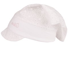 Letní kojenecký šátek Anežka - vzor 12  -  bílá - kolečka