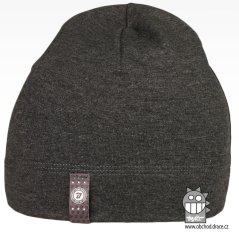 Bavlněná čepice Alan - vzor 27 - šedá tmavá