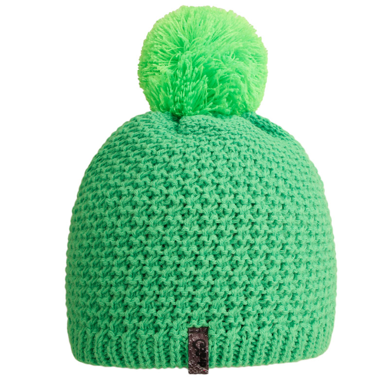 Čepice pletená Swiss - vzor 44 - zelená neon