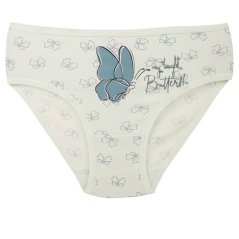Dívčí bavlněné kalhotky - vzor 156 - zelenkavá - motýlci