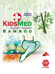 Bambusové punčocháče KidsMed - vzor 01 - bílá