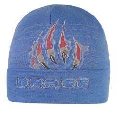 Bavlněná čepice  DOPRODEJ - vzor 069 - modrá