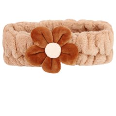 Dětská ozdobná čelenka Kytička - vzor 06 - béžová