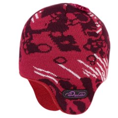 Dětská zimní pletená laponka AKCE / DOPRODEJ - vzor 224 - fialová