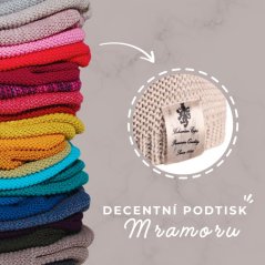Čepice pletená a nákrčník Colors set - vzor 01 - šedá