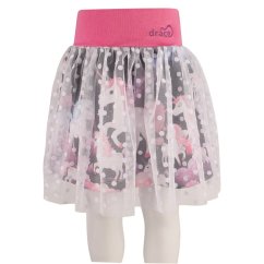 Dívčí tylová sukně - vzor 02 - jednorožci