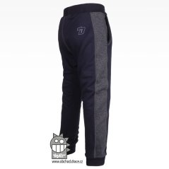 Tepláky lampas - vzor 10 - tm.modrá - jeans lampas