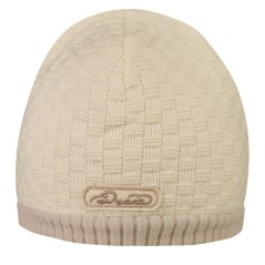 Zimní pletená čepice - AKCE / DOPRODEJ - vzor 238 - béžová