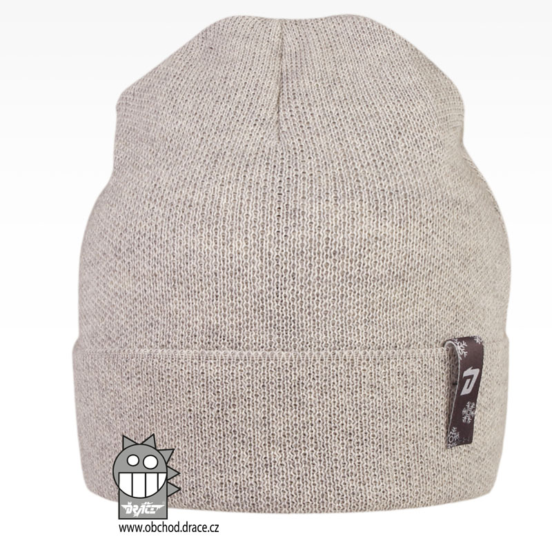 Merino pletená čepice Urban - vzor 11 - světle šedá