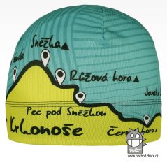 Čepice Bruno Krkonoše - vzor 006 - tyrkysová / zelená