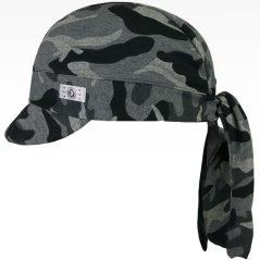 Bavlněný šátek pirát kšilt - vzor 05 - maskáč