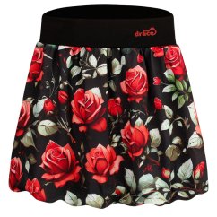 Dětská balonová sukně Bella - vzor 41 - černá - růže