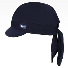 Bavlněný šátek pirát kšilt - vzor 03 - tmavá modrá