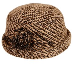 Dámský zimní klobouk - vzor 098 - béžová - krul