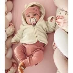 Kojenecké tepláky Baby - vzor 01 pudrová